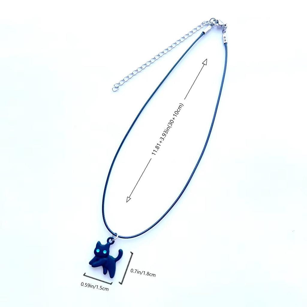 Sweet Cool alloy Black kitten pendant choker collar Choker Neck Accessories Accessory Necklace for women