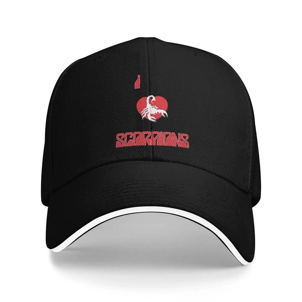 I Love Scorpions Baseball Cap Women Unisex Print Hip Hop Hats Summer Vintage Tennis Skate Sun Snapback Cap