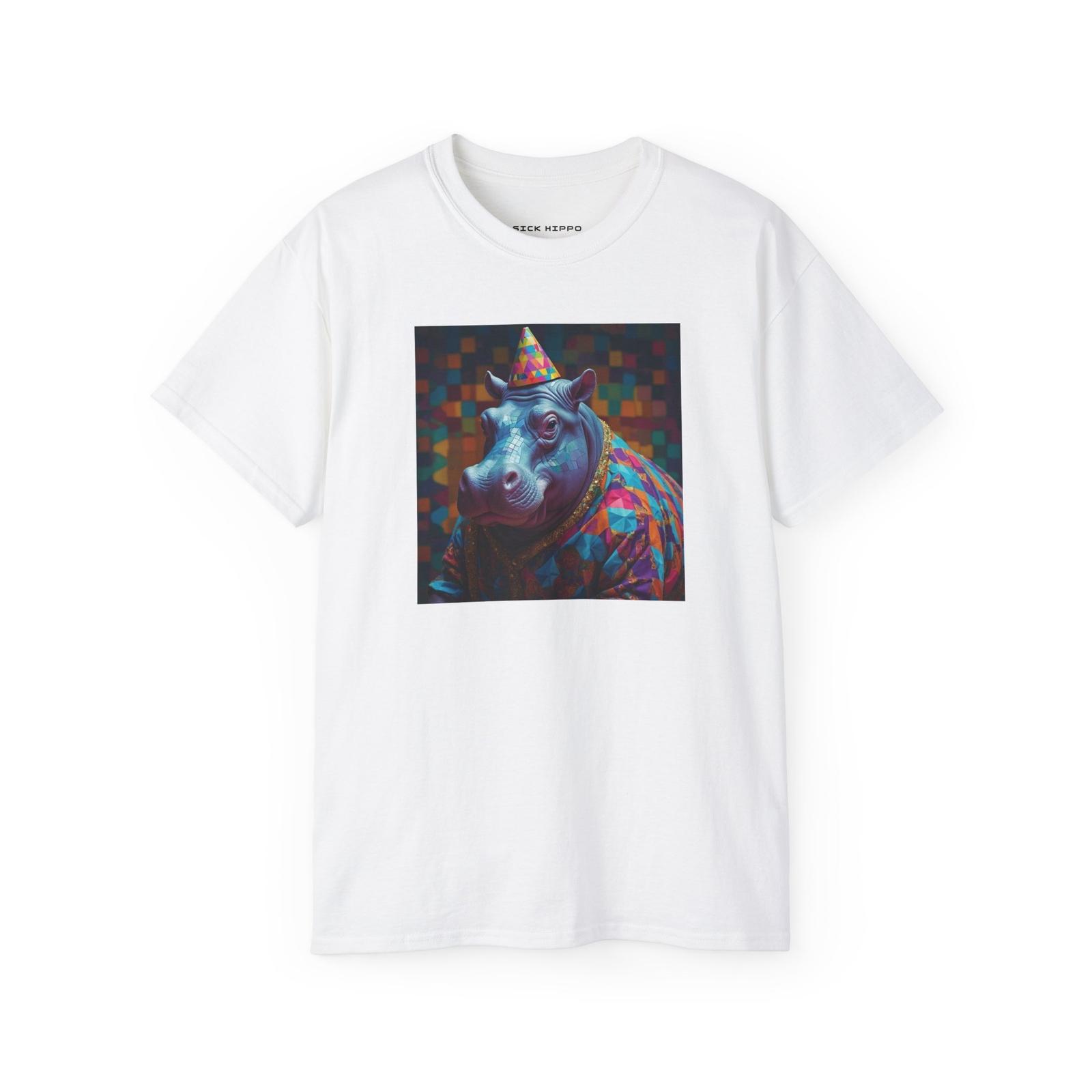 Geometric SICKHIPPO dtg graphic - Hippo Wizard Vibes T-Shirt, Colorful S разноцветный