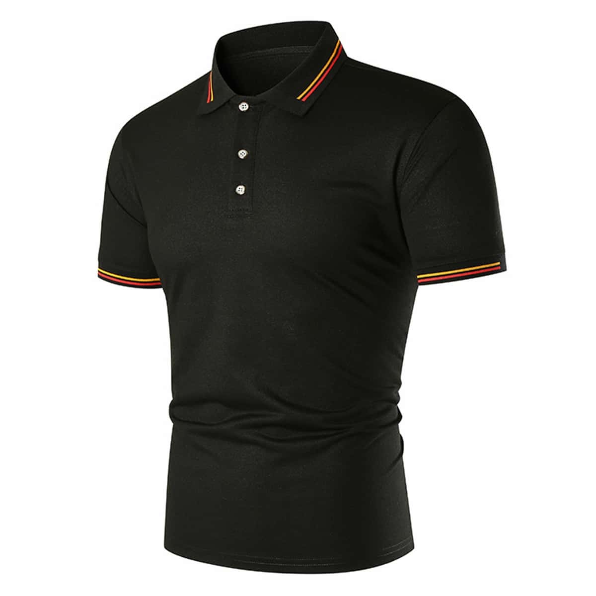 

Европейская модная одежда Softstyle Мужская рубашка поло с коротким рукавом S чёрный