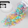 Child-Friendly Durable Hair Ties, 500-Pack, Damage-Free, Mixed Colors & Black, Extra Thick