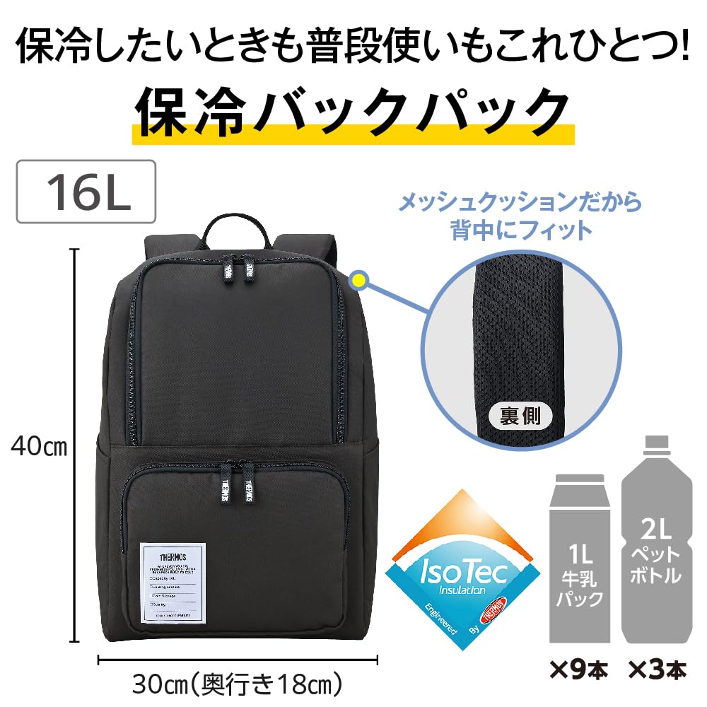 Thermos Insulated Backpack 16L Dark Gray DGY RFP-016