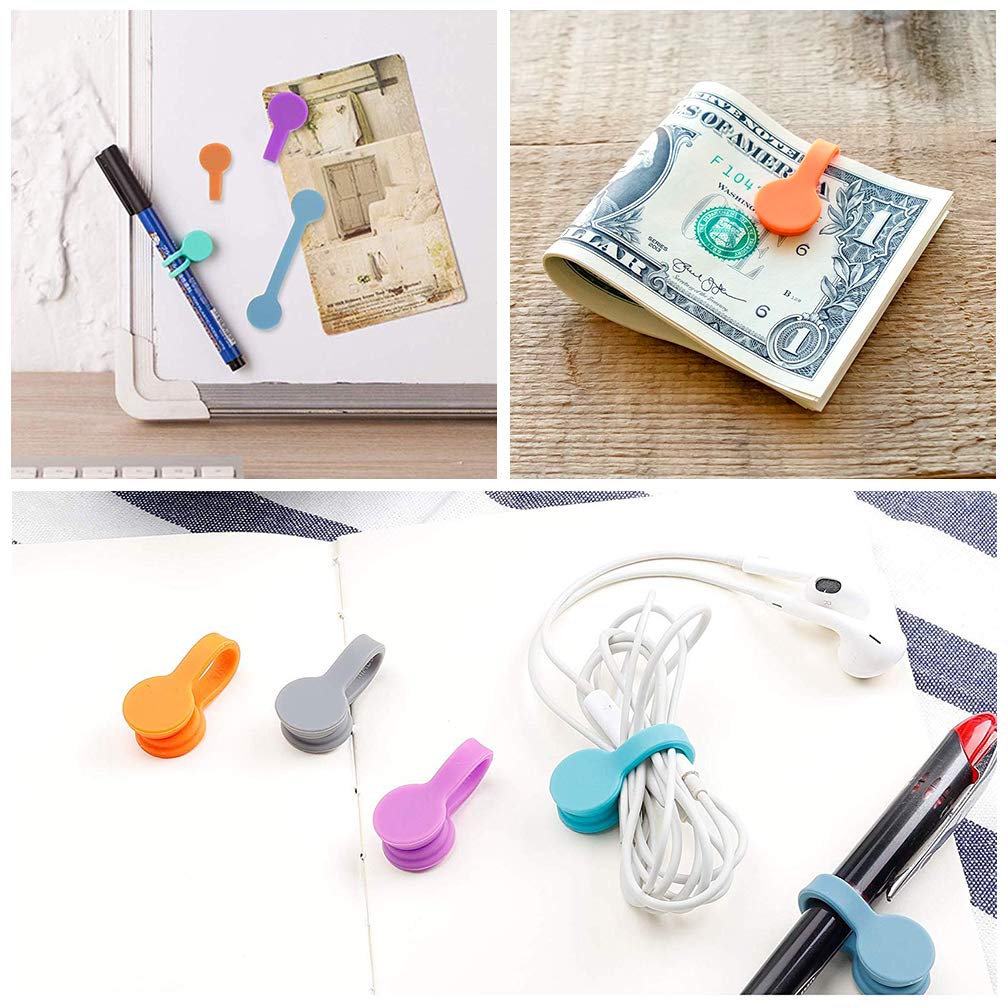 Cable New Magnetic Cord Magnetic Cord Cable 5 By MAVEEK Clips, 10-Pack, Multi-Purpose Clips, Clips, Clips, Winder, Earphone/USB Storage, Colors,