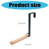 Innovative Foldable Over Door Hooks With Nonslip Protections Sturdy Wooden Hanger For Bathroom Bedroom Organization