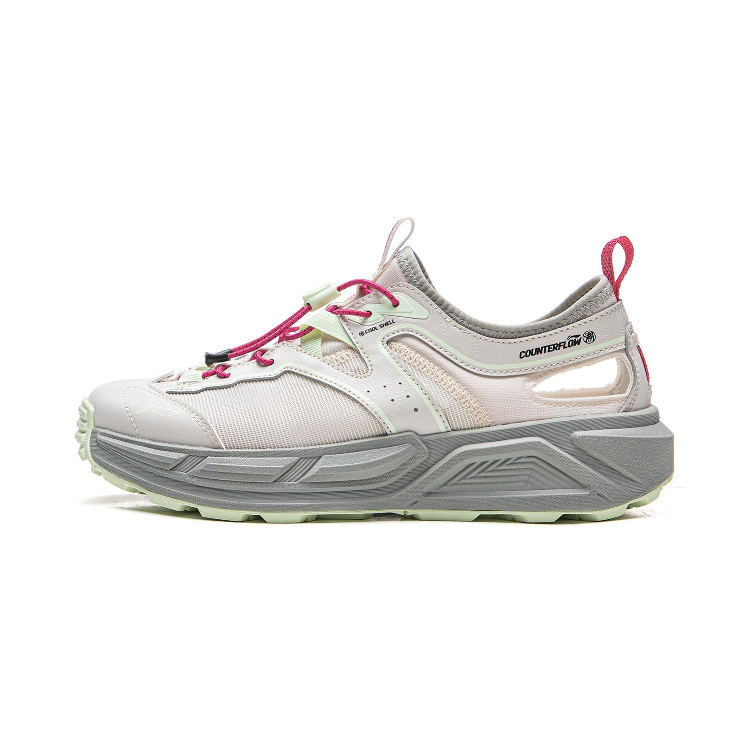 Li Ning Outdoor CF Tracing Женские низкие уличные кроссовки Rock White Gray AHUW004-1 36