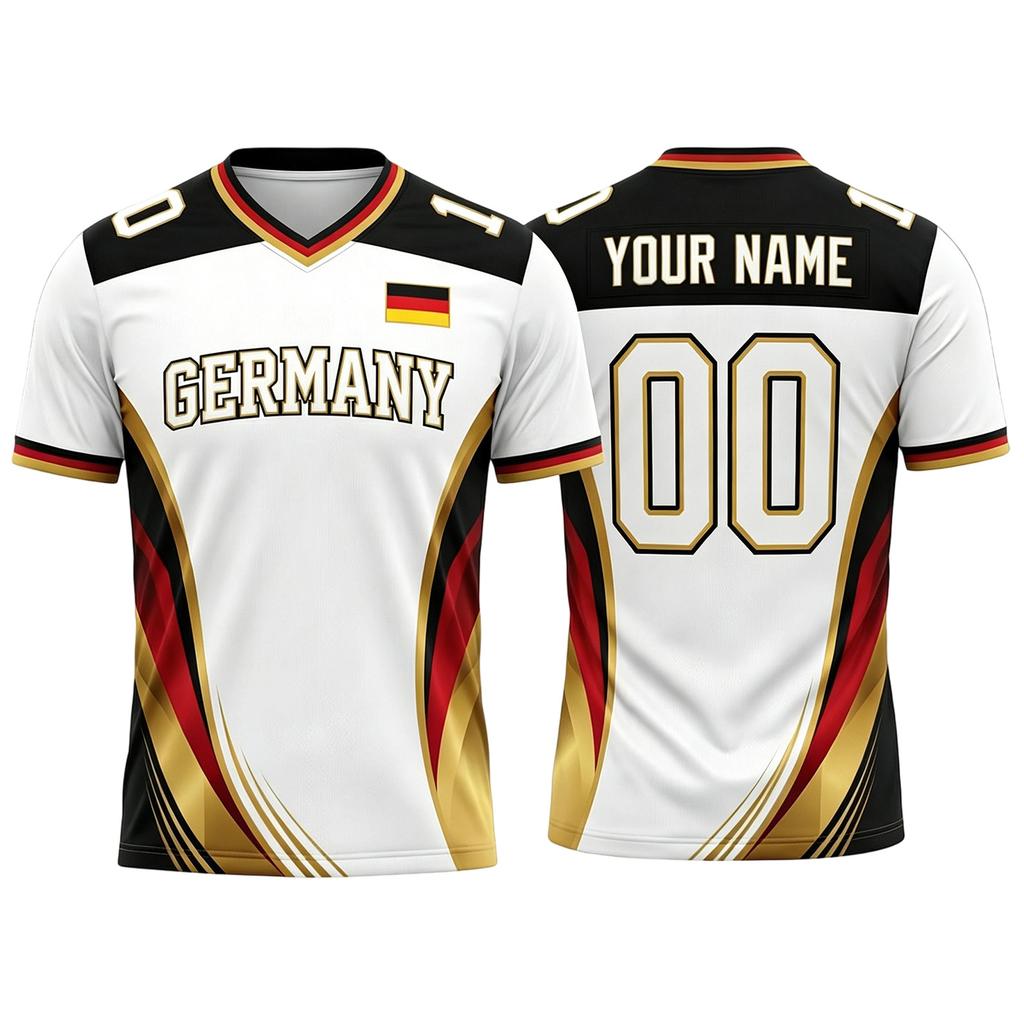 Plain DIY Top, Blank Short Sleeve Soccer for Custom Printing, Shirt