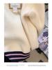 2023 Autumn/Winter Korean Style Loose Polo Collar Knit Sweater Jacket for Women