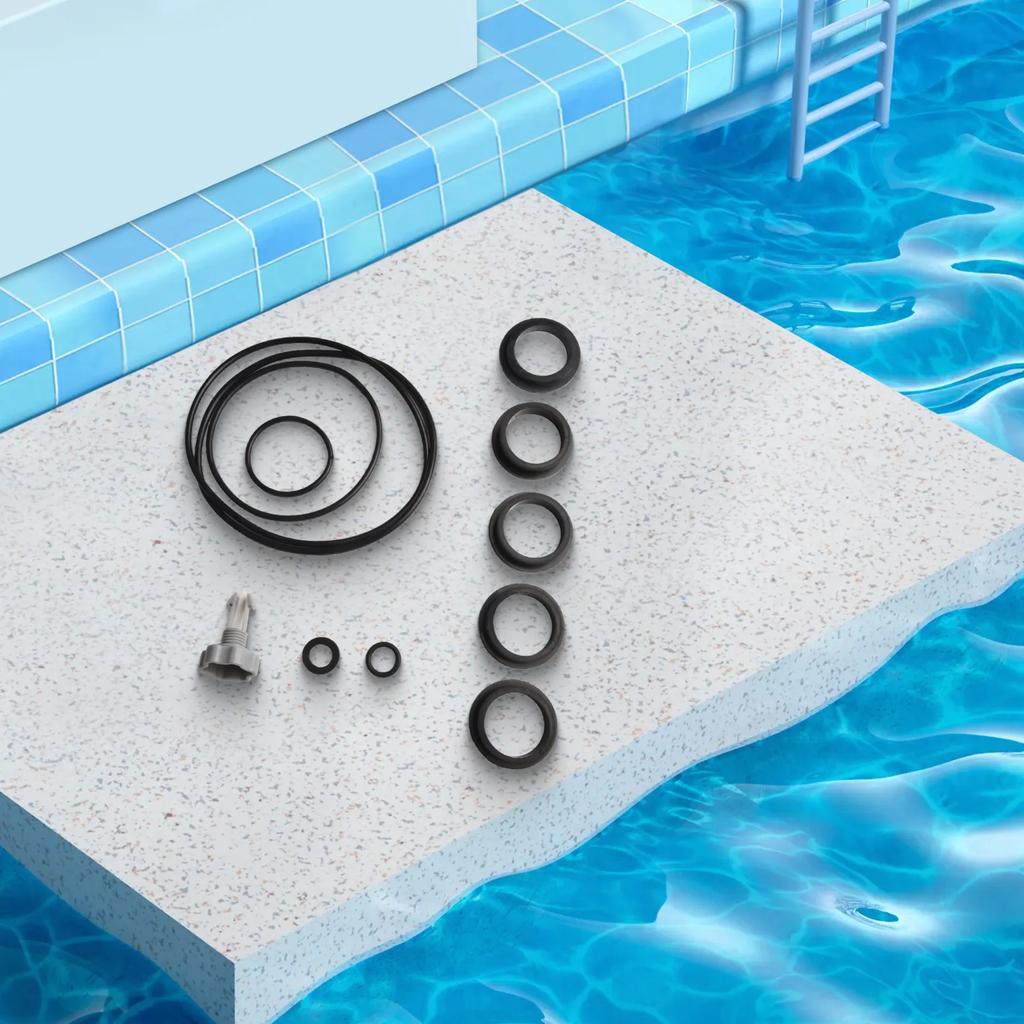 Efficient Leakage Prevention Seal Gasket Repair Set for Intex Sand Filter Pump Includes Air Release Valve O Rings