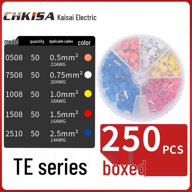 Round Tube VE Terminal Storage Box for Quick Wiring and Cold Pressed Ferrules
