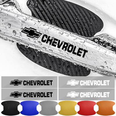 Samolepka na dveře auta Carbon Fiber Poškrábání Ochranná fólie na kliku auta pro Cruze Malibu Sail Spark Captiva Equinox Trax Tracker AVEO Lova RV