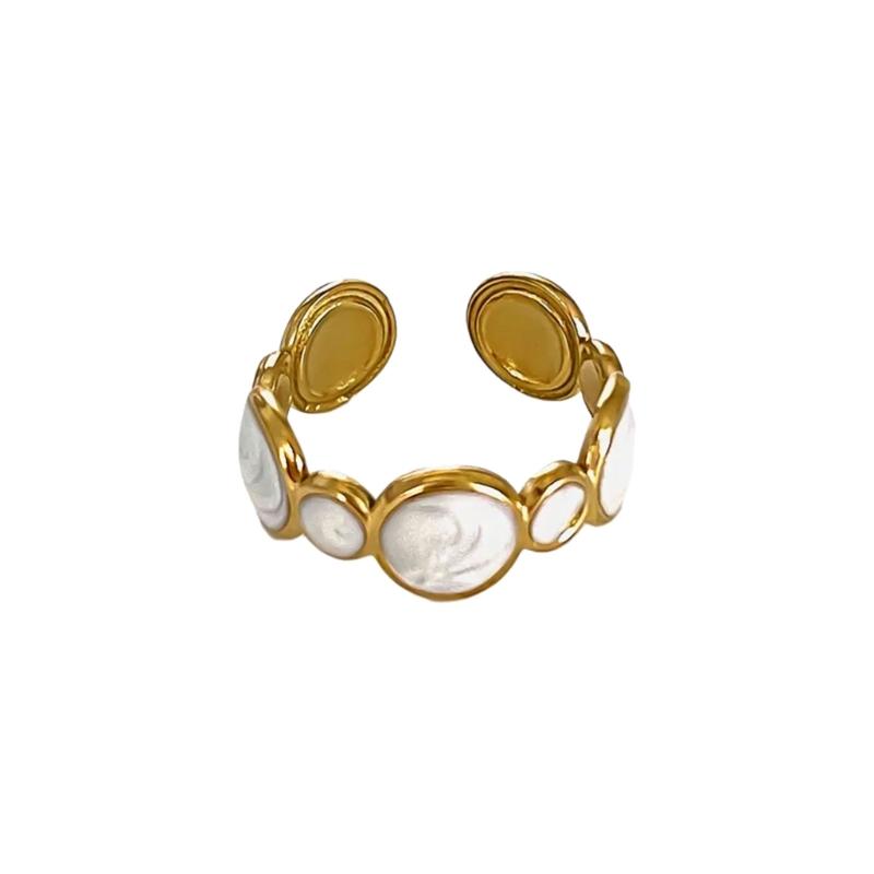 Elegant Finger Rings Party Accessories Geometric Weddings Rings Stainless Steel Texture Suitable for Fashion Casual Look