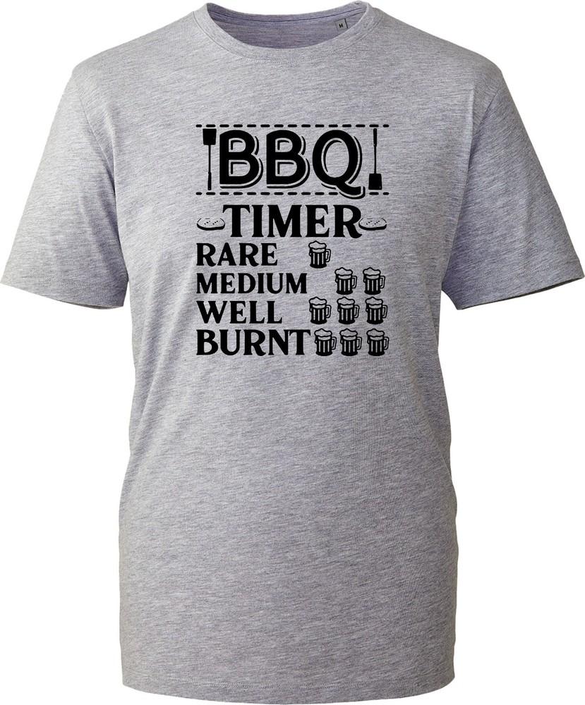 Funny Bbq Timer Black T Shirt Unisex Novelty Beer Grill Master Birthday Gift Uk