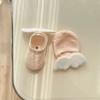 Chaussettes Ailes d'Ange pour Bébés Garçons Coton Élastique Couleur Unie Chaussettes Nouveau-nés Filles Printemps Été Antidérapantes Sol Coupe Basse pour