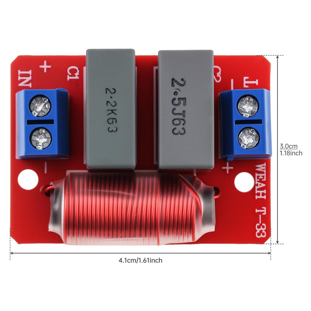 80W 4-10 Ohm Professionelle Audiophile Hochpass-Hochtöner-Frequenzweiche Frequenzteiler-Schaltung für Auto Heim HiFi-Lautsprechersysteme