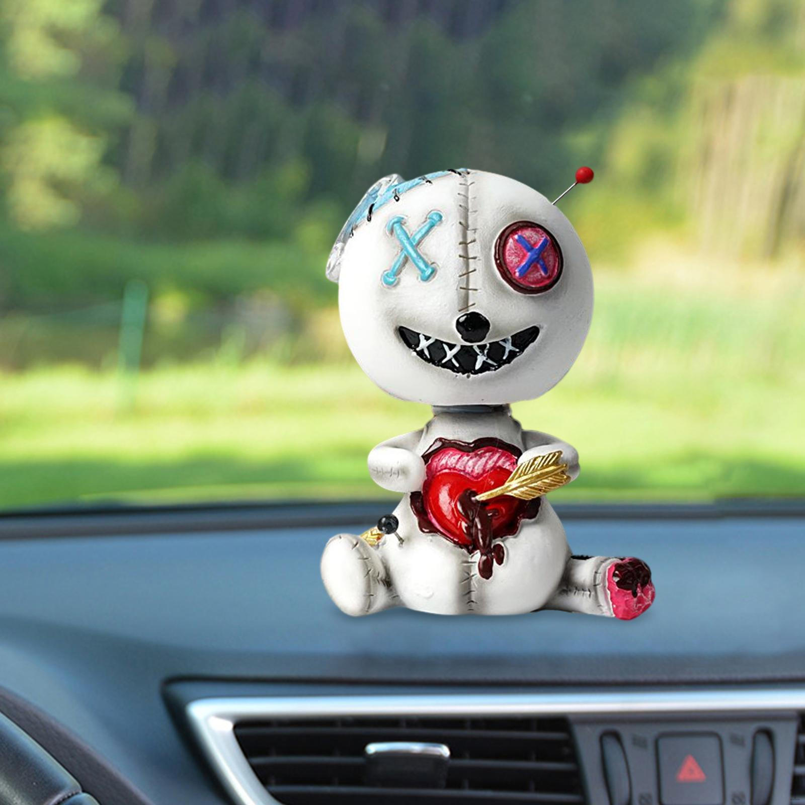 

Cartoon Doll Decoration Resin Ornament for Halloween Cars Living Rooms белый