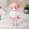 Fashion Doll Shirt Leggings White Doll T-shirt Tops  1/11 ob11 Dolls/1/12 Bjd Dolls