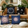 Cushion Cover Plush Fabric Witch Soft Sun Fashion Double Sided Print Funny Moon Sofa Cushion Cover Throw Pillow Covers