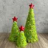 Christmas Christmas Desktop Ornaments Christmas Gifts Colorful Dot Design Cute Plush Christmas Tree Exquisite 3PCS/Set