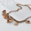 2024 Multi-Layer Metal Retro Love Pendant Necklace - Bohemian Style for Women