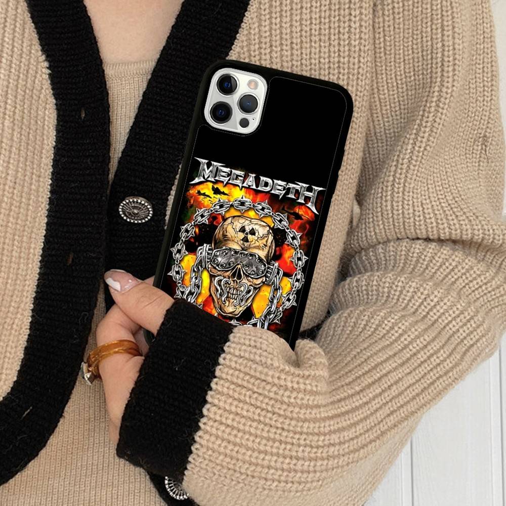 Rock Band Megadeths For Iphone 17 Air 16 15 14 13 12 11 Pro Max TPU+PC Plus Shockproof Back Phone Cover
