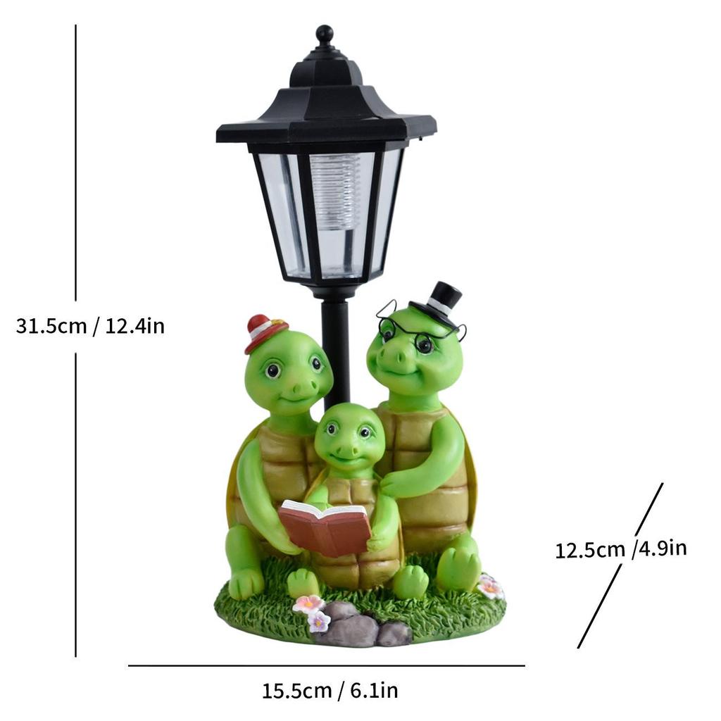 Solar-Powered Puppy Figurine: Outdoor Resin Garden Decoration
