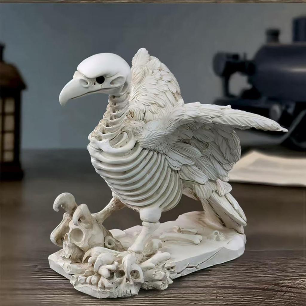 Skeleton Head Set Decoration Creative Resin Head Micro Garden Pottery Decoration