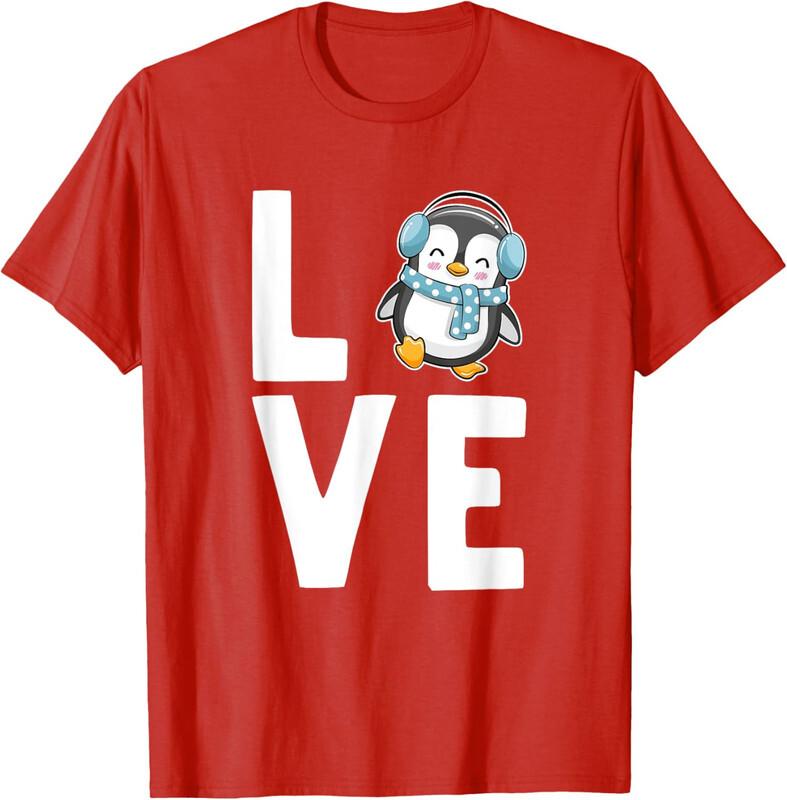 Cute I Love Penguins Bird Humor Sweet Baby Penguin Unisex T-Shirt