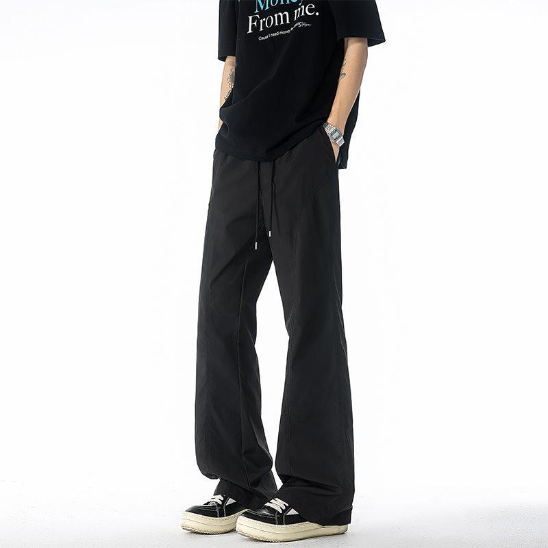 

Summer Unisex Quick-Dry Stretch Ice Silk Running Pants - Lightweight, Casual, Solid Color L