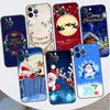 Frohe Weihnachten Telefon Fall Für iPhone 11 13 Pro Max 12 Mini 7 8 Plus SE 2020 X XS 6 6S 5 5S Luxus Funda Silikon Zurück Abdeckung Sac
