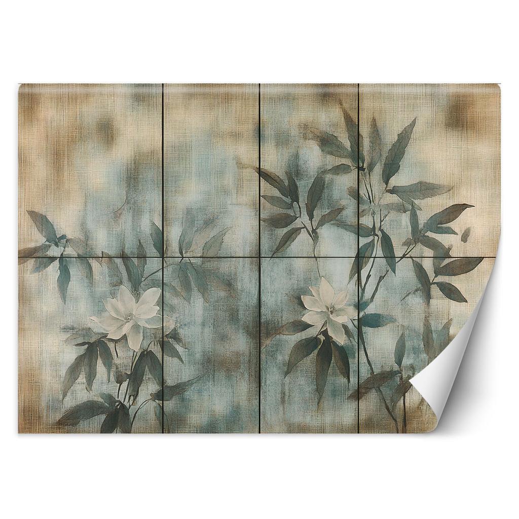 Wallpaper Plant shoots and flowers pastel background