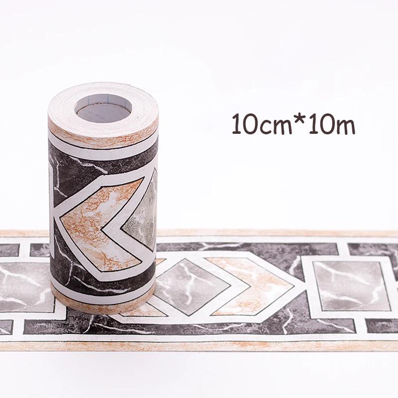 10M Self-Adhesive Wall Panels Border - Waterproof Decorative Film for Kids Room/Bathroom Tiles & Kitchen
