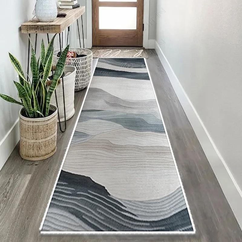 

Сучасний абстрактний візерунок Килим для коридору Багатоколірний Ультрам який Нековзкий Стійкий до плям Килимок для передпокою Спальні Домашній декор 40X60CM