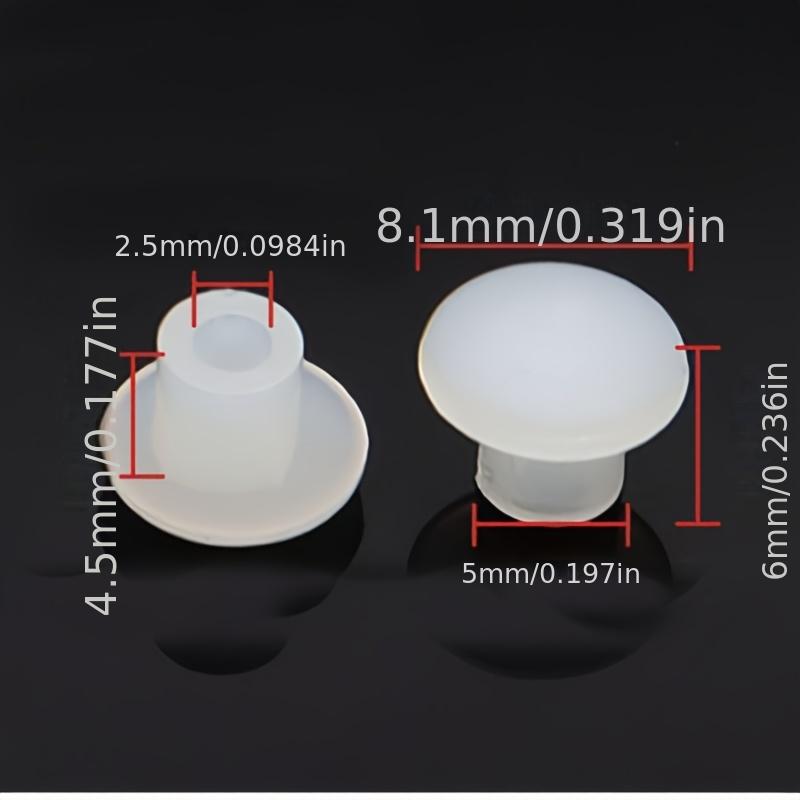 100pcs Wardrobe 5mm Plastic Hole Plug, Furniture Cabinet Row Hole Plug, Wardrobe Plug Hole Plug, Screw Hole Decorative Cover 100Pcs прозрачный белый