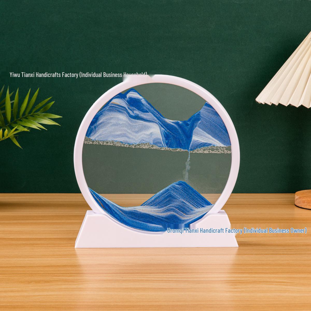 

Quicksand Hourglass Decor: Elegant Living Room and Office Gifts 7-inch (Glass Diameter 18CM)