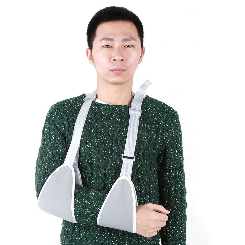 Adjustable Medical Shoulder Arm Sling Swathe Brace Reinforced Immobilizer Broken Forearm