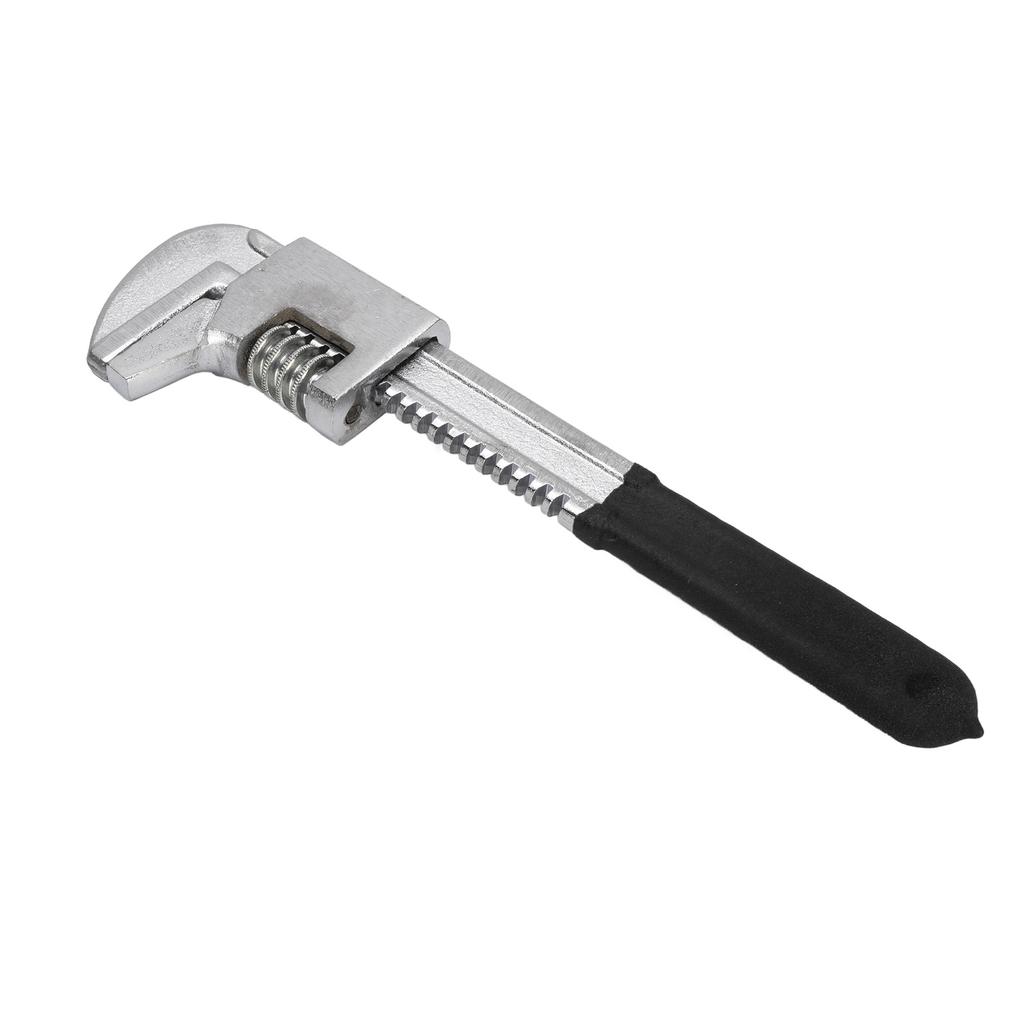 Automotive Wrench 9in Adjustable Wide Jaw Opening 2.64in F Shaped for Automobiles Construction Machine Maintenance Black