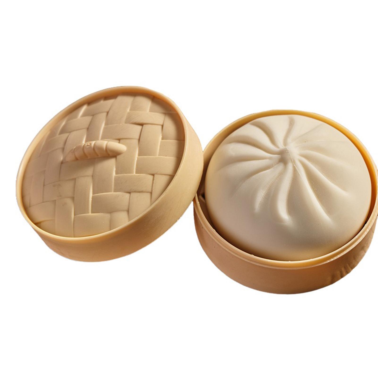 

Squishes Bao Bun Squeeze Toy Simulation Food Squishies Bun Steamer Squishy Stress Ball Sensory Squeeze Toy For Anxiety Relief