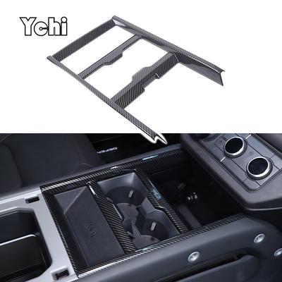 ABS Carbon Fiber For Land Rover Defender 90 110 130 2026+ Car Center Control Panel Water Cup Decorative Frame Car Accessories