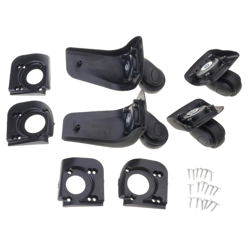 

3 Pieces Luaggage Replacement Wheel Left and Right Swivel Casters Convenient Trolley Case Luggage Wheels 1