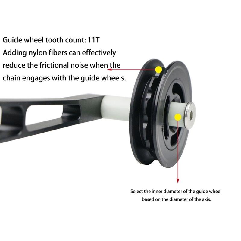 High Performances Nylon 11T Derailleur Pulley Bicycles Chain Tensioner Pulley For Folding Bikes Part Smooth Cycling