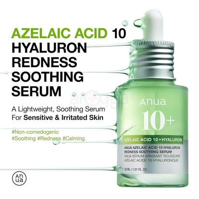 Azelaic Acid 10+ Hyaluron Redness Soothing Serum 30ml