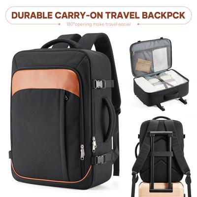 15.6-inch Laptop Backpack Anti-theft Travel Backpack for Men Women, Large 30L Cabin Backpack Black Work Business Men's Backpack