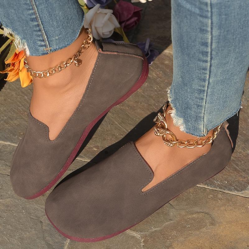 Mode 2025 Mode Damen Schuhe Slipper Damen Ballerinas Neu Runde Zehenpartie Lässig Leicht Bequem Übergröße Bestseller Flach Niedrige Absätze