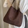 High-value Suede Large-capacity Commuter Tote Bag Women's Bag Winter New Lazy Wind Casual Messenger Bag
