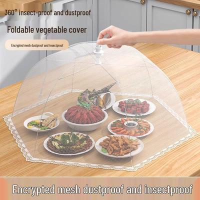 Skládací kryt proti hmyzu na jídlo na jídelní stůl - Univerzální pro všechna roční období, styl 2025 s dopravou zdarma.