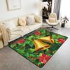 Christmas Carpet Gingerbread Man Print Mat Holiday Home Decor Non Slip Rug for Living Room Bedroom and Entryway Doormats