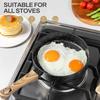 6 Inch Nonstick Egg Frying Pan Mini Omelette Frying Pan Skillet with Wood Handle Non-Toxic Omelette Breakfast Cooking Pans