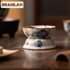 Ru Kiln Gracked Glaze Great Wealth Tea Separator Infusor Elegant Tea Strainer Dispenser Tea Maker Tea Filter Teaset Ornaments