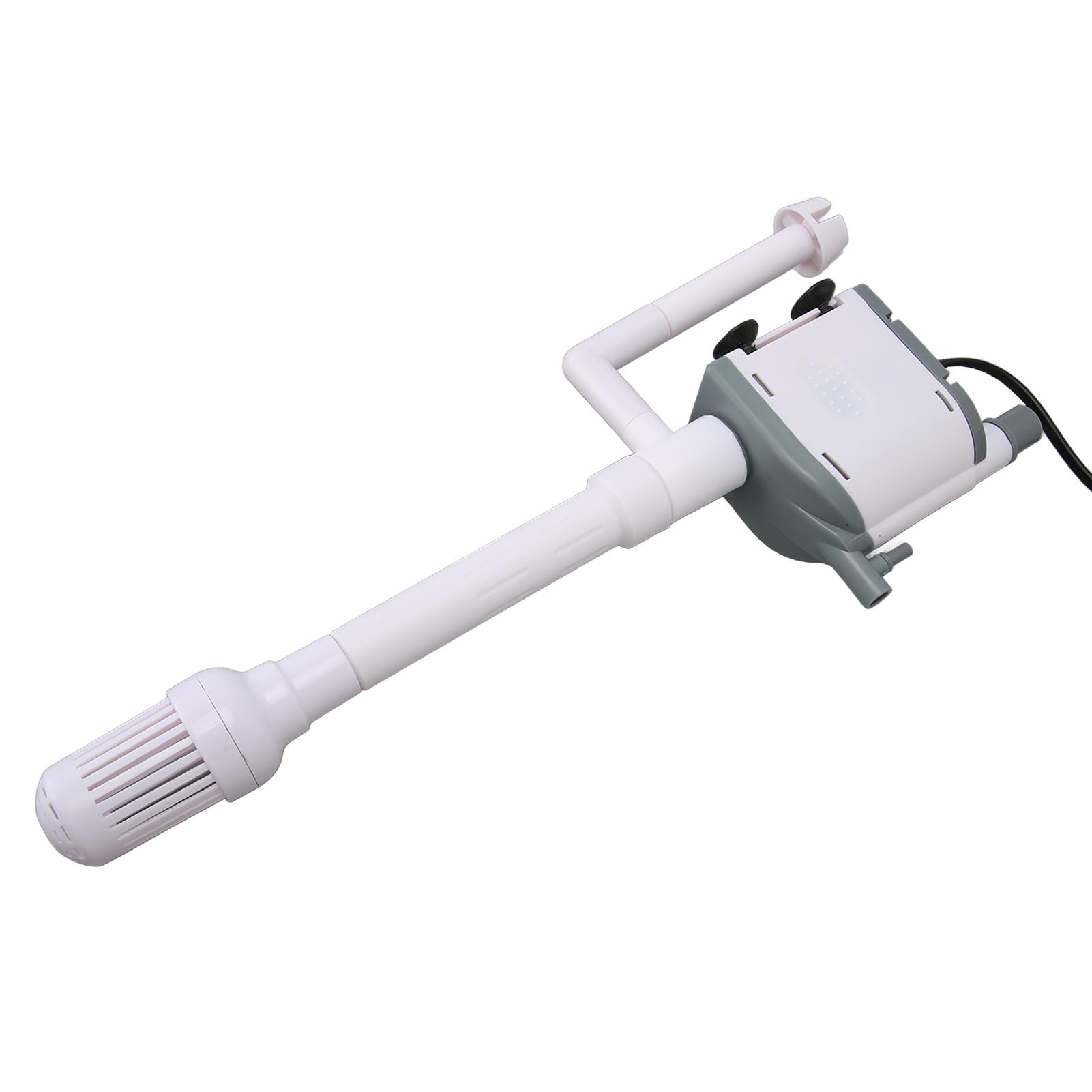 

3 in 1 Aquarium Filt Pump Fish Quiet Oxygen A ator Filt Subm sible Pump with 4 Removable Suction Cups