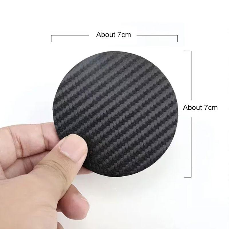 Carbon Fiber Car Coaster Mat For Haval Jolion F7 H6 F7x H2 H3 H5 H8 H9 4 M6 F5 F9 H2S Water Cup Holder Anti Slip Pad Accessories